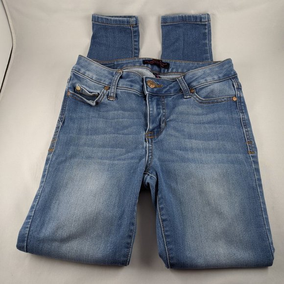 Celebrity Pink Women Midrise Skinny Blue Jeans 25